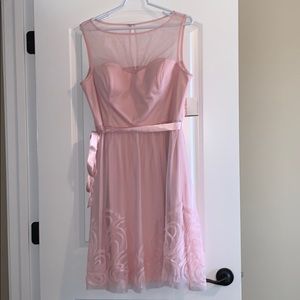 Sleeveless Blush Bridesmaid Dress - David’s Bridal